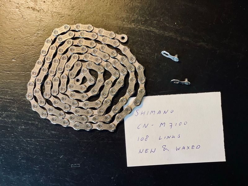 Brugt Shimano CN-M7100 chain, new & waxed, 108 links 2025 Drivetrain & Pedals