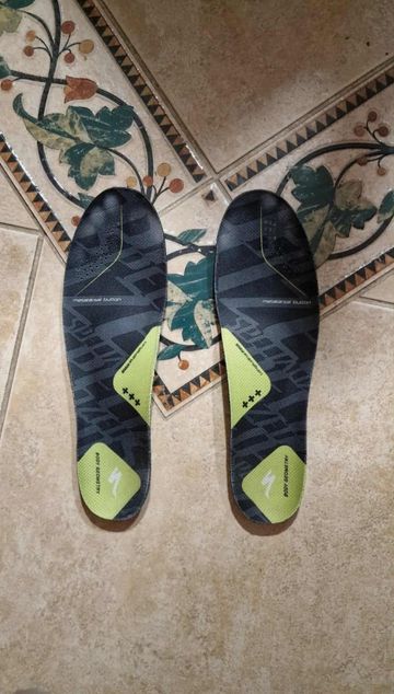 Gebrauchtes Specialized Body Geometry SL Footbeds Talpbetét +++Green 2023 Cycling Shoes