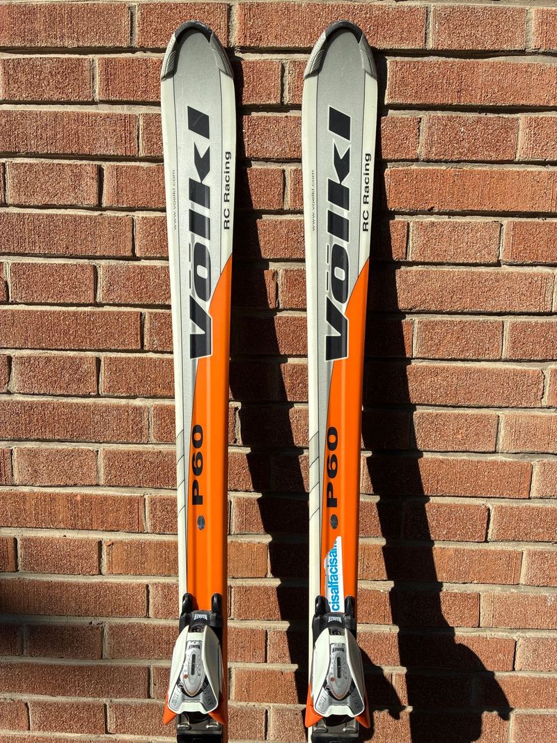 Volkl P60 RC Racing Skiing & Skitouring usato