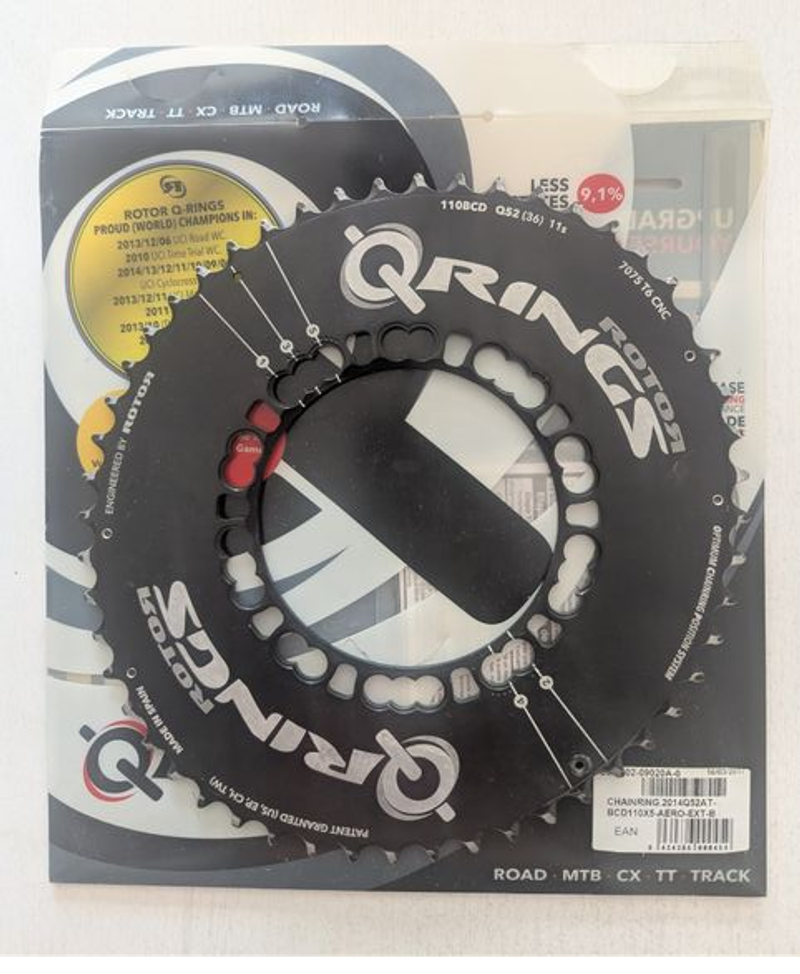 Rotor Q-Rings 52x36 BCD 110x5 Drivetrain & Pedals usato