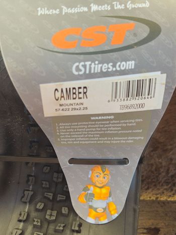 Used cst COPERTONE MTB NUOVO  CAMBER 29x2.25 - Tubeless Ready bike — image 2 of 2