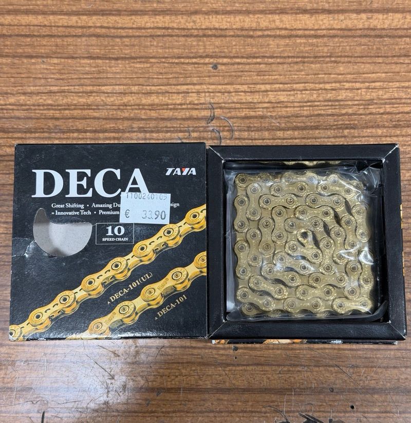 Taya Chain Deca - 101 (UL) 10sp Gold Drivetrain & Pedals d'occasion