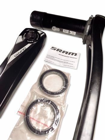Used Quarq BB30 PF30 Crank Arms 172.5mm Size SRAM 8 Bolt 2020 bike — image 8 of 8