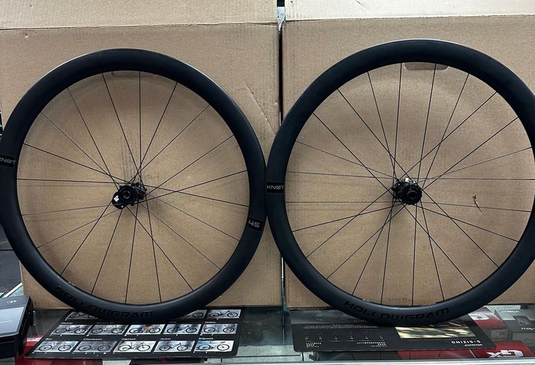 HOLLOWGRAM SL45 KNOT WHEEL + タイヤ等フルセット 新品HollowGram 45 SL KNØT Wheel前後セット Cannondale Hollowgram 45