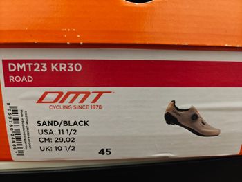 Used DMT Cycling KR30 sand/black size EU 45 / USA 11 1/2 2024 bike