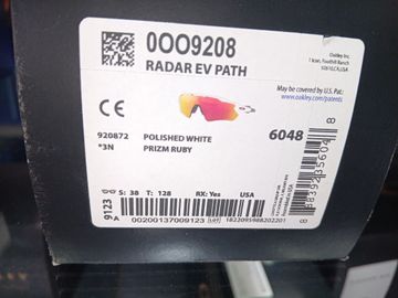 Used Oakley Radar EV Path Prizm Ruby bike — image 4 of 4