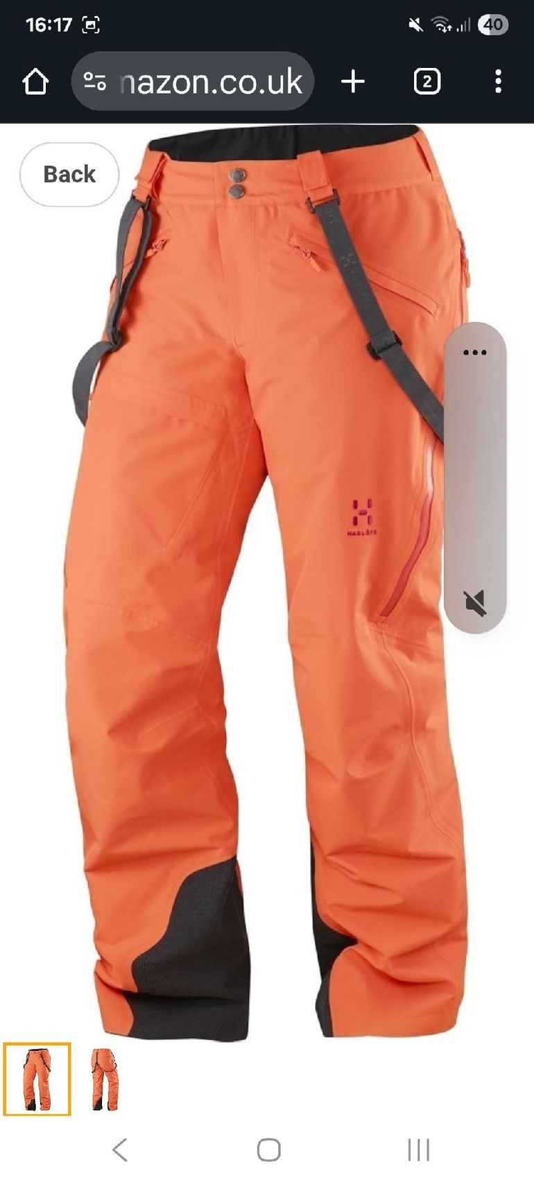 Used Haglofs Haglöfs Line insulated womens ski pant 2024 bike — image 4 of 5