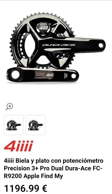 Used Shimano Dura-Ace 9000 Crankset with 4iiii Power Meter Drivetrain & Pedals