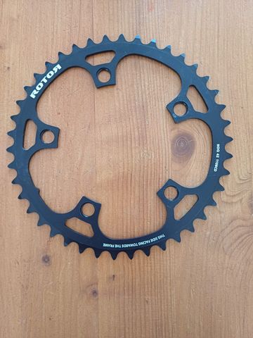 Brugt Rotor NoQ 42T 110 BCD Chainring Drivetrain & Pedals