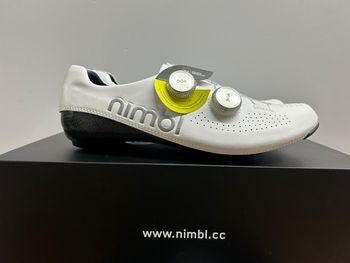 Nimbl, Ultimate Road Cycling Shoe White/Silver
