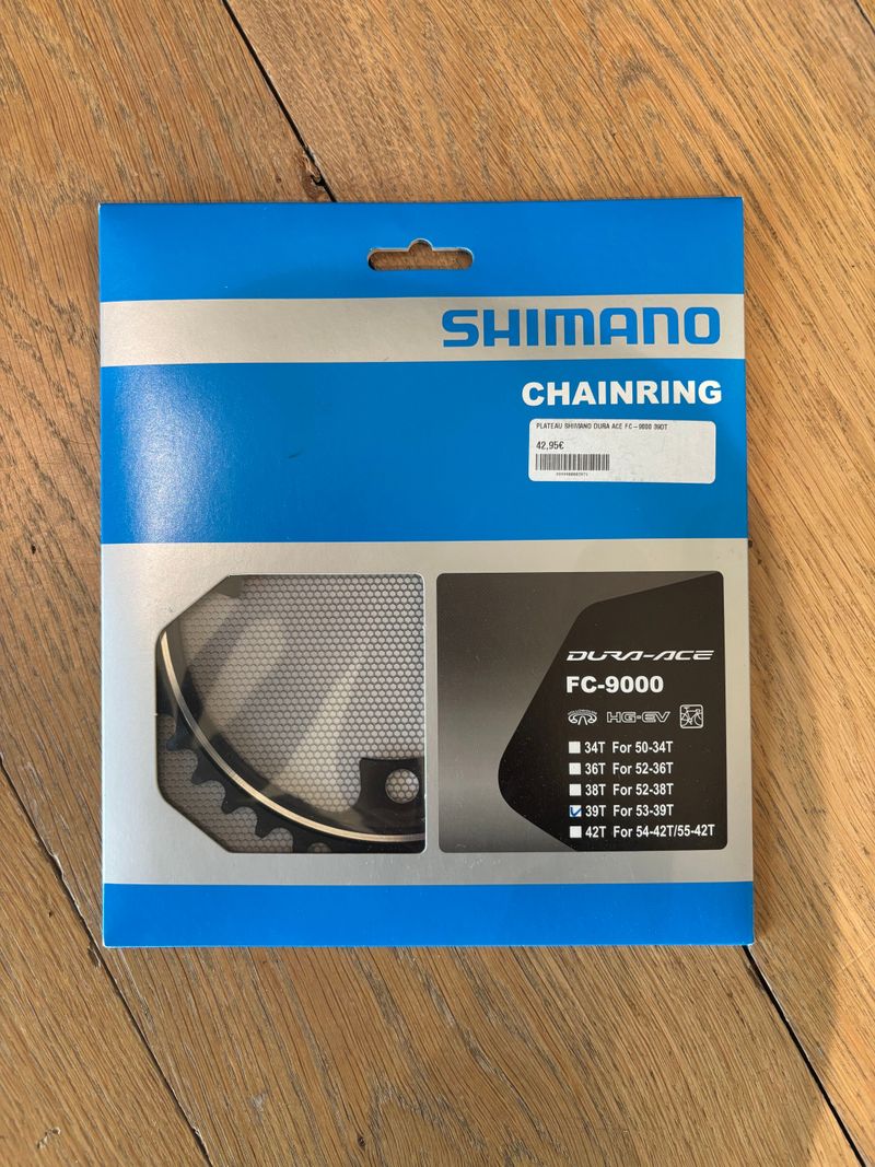 Gebrauchtes Shimano Dura-Ace 39T Chainring FC-9000 Drivetrain & Pedals