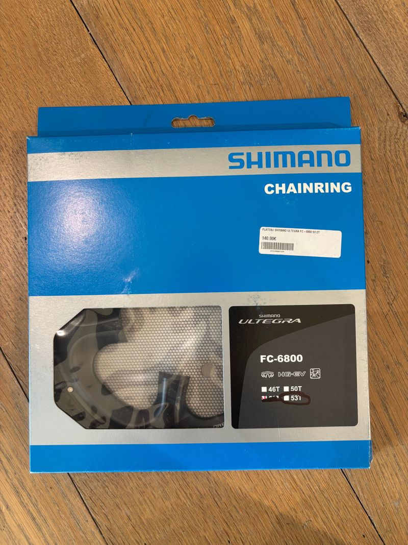 Gebrauchtes Shimano Ultegra FC-6800 Crankset 53T Drivetrain & Pedals