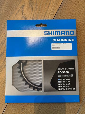 Brugt Shimano Dura-Ace FC-9000 Chainring 34T 2015 Drivetrain & Pedals