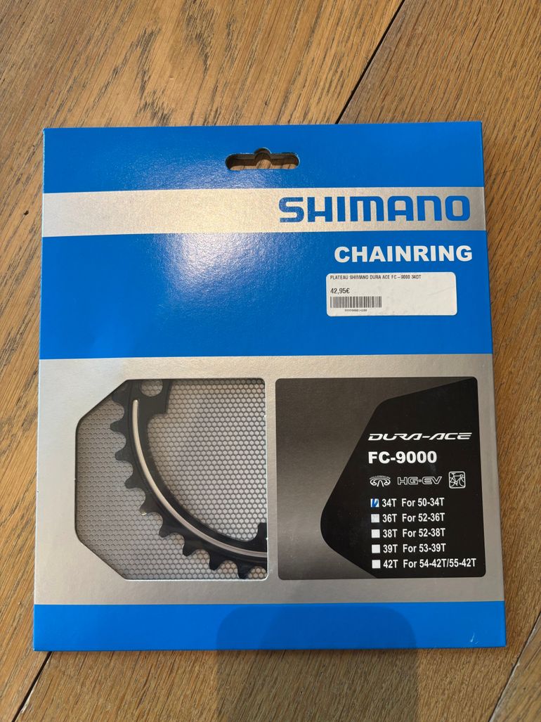 Used Shimano Dura-Ace FC-9000 Chainring 34T 2015 bike — image 1 of 3