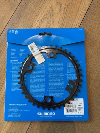 Used Shimano Dura-Ace FC-9000 Chainring 34T 2015 bike — image 3 of 3