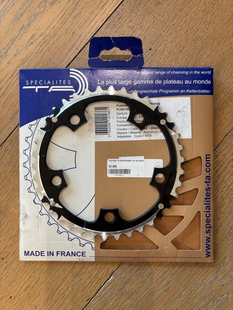 Used Spécialités T.A. Specialites TA Zephyr Chainrings 38D Road 110mm Compact Shimano 2025 bike — image 3 of 3