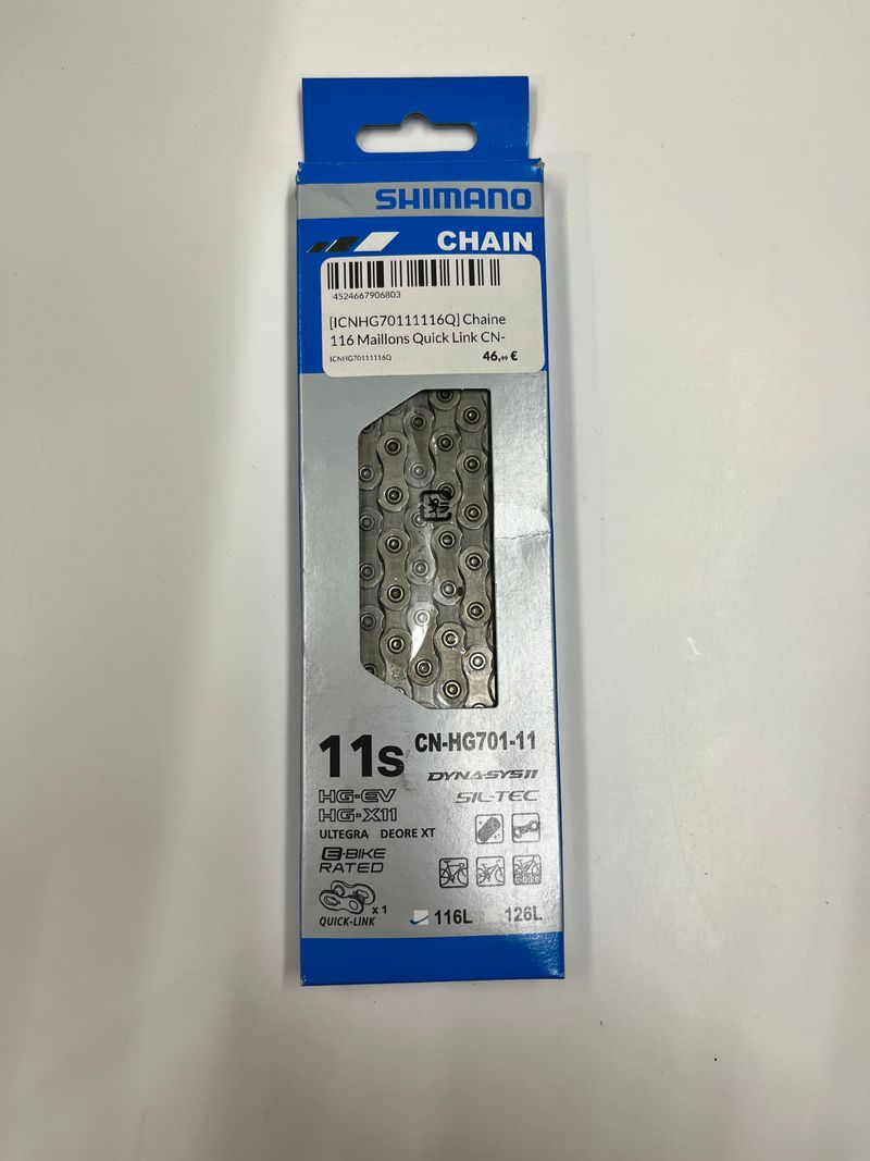 Gebrauchtes Shimano CN-HG701-11 11-speed Chain 116 links Drivetrain & Pedals