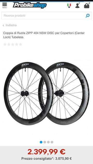 Brugt Zipp 404 NSW 2023 Wheels