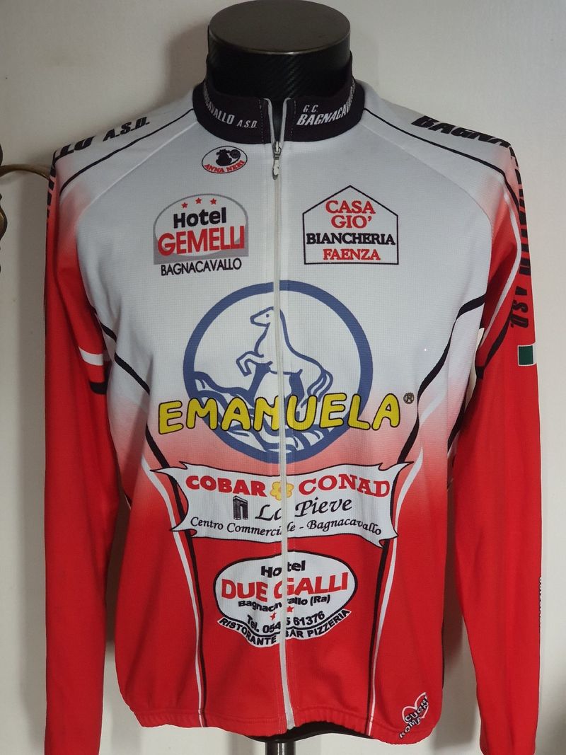 Keine 2x Langarm Trikot Jacke XL 2015 Cycling Clothing usato