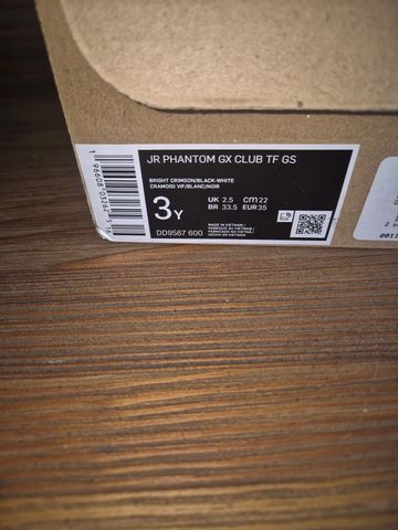 Used Nike Phantom GX Club TF GS Football Shoes Size 35 bike — image 6 of 6