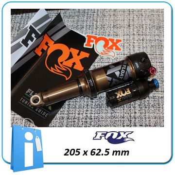 Used Fox Float X Factory 205x62.5 Trunnion Kashima Rear Suspension