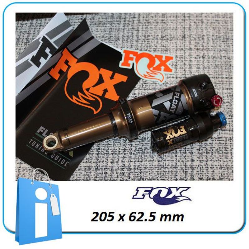Tweedehands Fox Float X Factory 205x62.5 Trunnion Kashima Rear Suspension