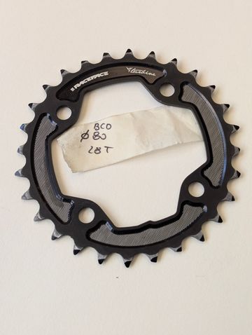 Race Face Turbine 28T 80 BCD Chainring 2011 Drivetrain & Pedals d'occasion