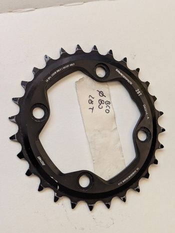 Used Race Face Turbine 28T 80 BCD Chainring 2011 bike — image 3 of 3