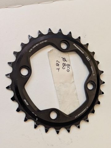 Race Face Turbine 28T 80 BCD Chainring 2011 bike usato — immagine 3 di 3
