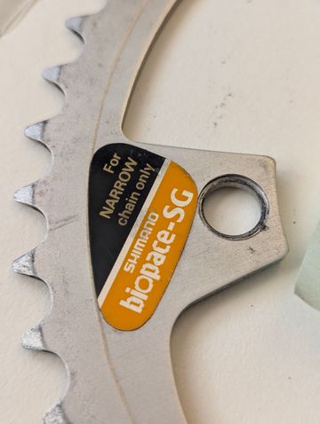 Shimano Biopace Chainring 46T 104 BCD bike usato — immagine 2 di 4
