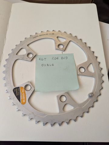 Shimano Biopace Chainring 46T 104 BCD Drivetrain & Pedals d'occasion