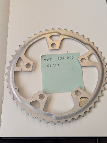 Shimano Biopace Chainring 46T 104 BCD bike usato — immagine 4 di 4