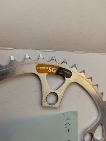 Used Shimano Corona Anteriore SG 46T 104 BCD bike — image 3 of 4
