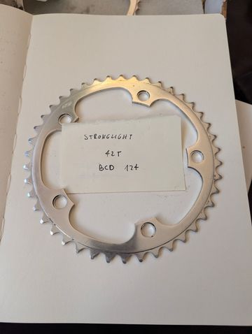Stronglight Corona Anteriore 42T 124 BCD Drivetrain & Pedals d'occasion