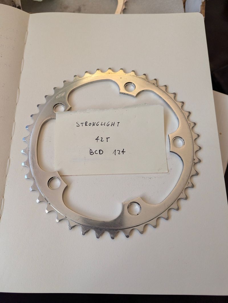Brugt Stronglight Corona Anteriore 42T 124 BCD Drivetrain & Pedals
