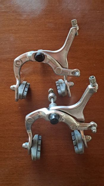 Used Dia Compe Dia-Compe 808 Silver Rim Brake Calipers 61-79mm bike — image 3 of 4