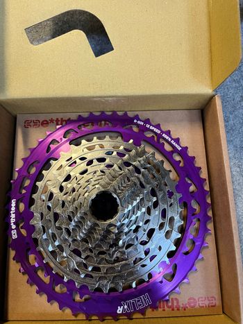 Used E*Thirteen Helix Race Cassette 12 Speed  9-50T Eggplant 2025 bike