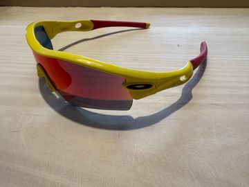 Gebrauchtes Oakley Mens Radar Path Series Asian Fit (Yellow, Fire Iridium) Cycling Accessories
