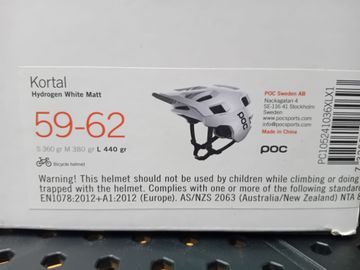 Used POC Kortal Helmet XL/XXL HYDROGEN WHITE bike — image 5 of 5
