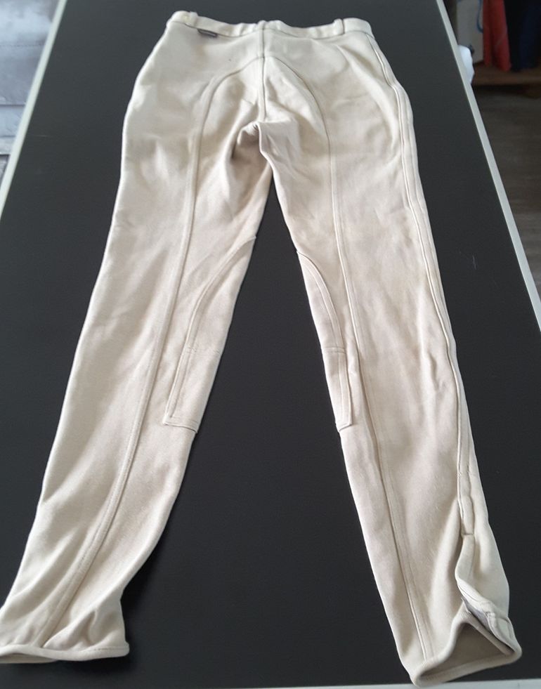 Used Fouganza Pantalon d’équitation Écru 14 ans bike — image 2 of 3