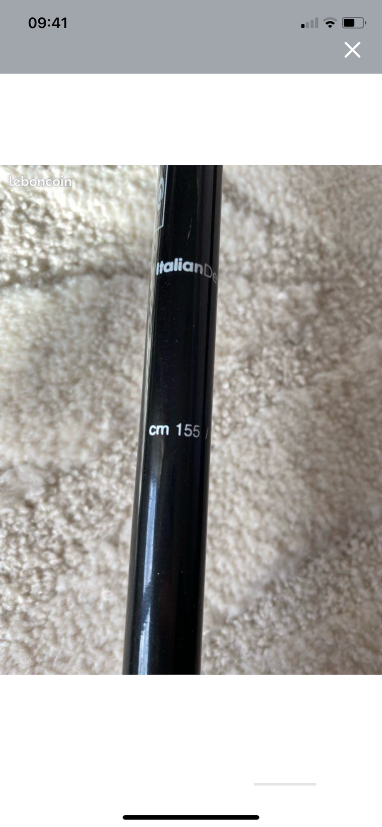 Used Fischer Skis skating FischerRCS 1.77m et bâtons 2025 bike — image 4 of 5