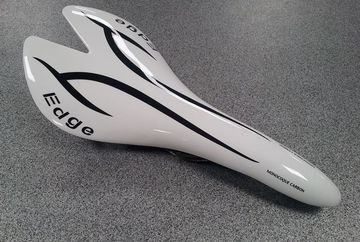 Brugt EDGE DESIGN Edge VC01 Carbon White Road Cycling Saddle Saddles & Seatposts