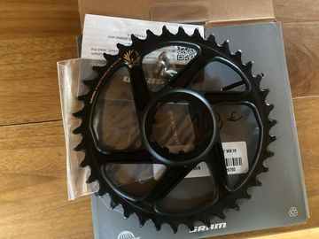 Sram Eagle X-SYNC 2 SL 38T Direct Mount Chainring 6mm Offset Drivetrain & Pedals usato