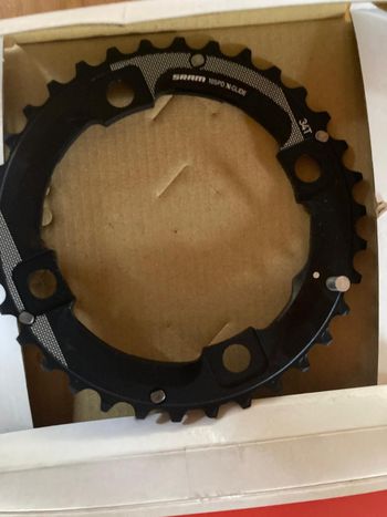 Used Sram GX Chainring 34T 104mm 2x10-speed bike