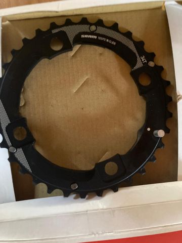 Tweedehands Sram GX Chainring 34T 104mm 2x10-speed Drivetrain & Pedals