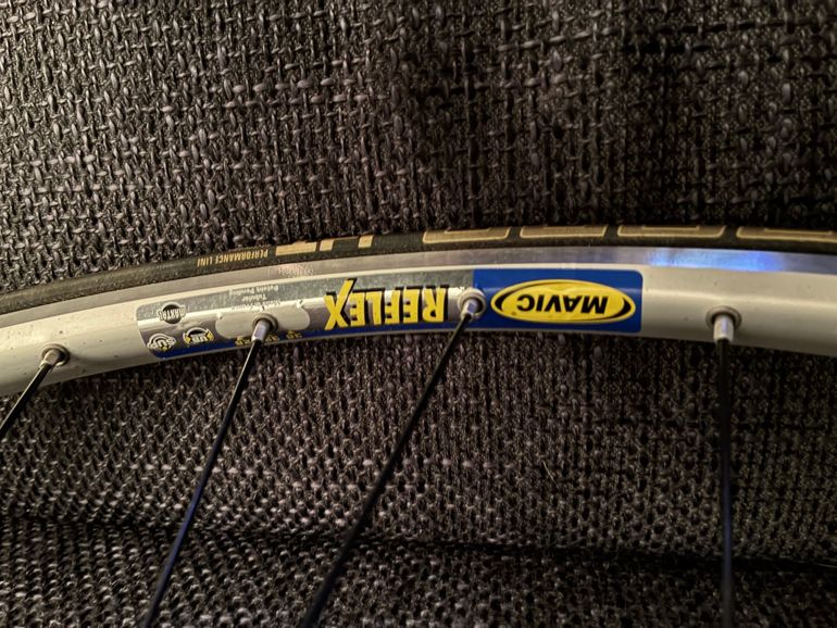 Tweedehands Mavic Reflex DT240S wielset, nieuwe velgen spaken en nippels 2015 bike — afbeelding 3 van 6