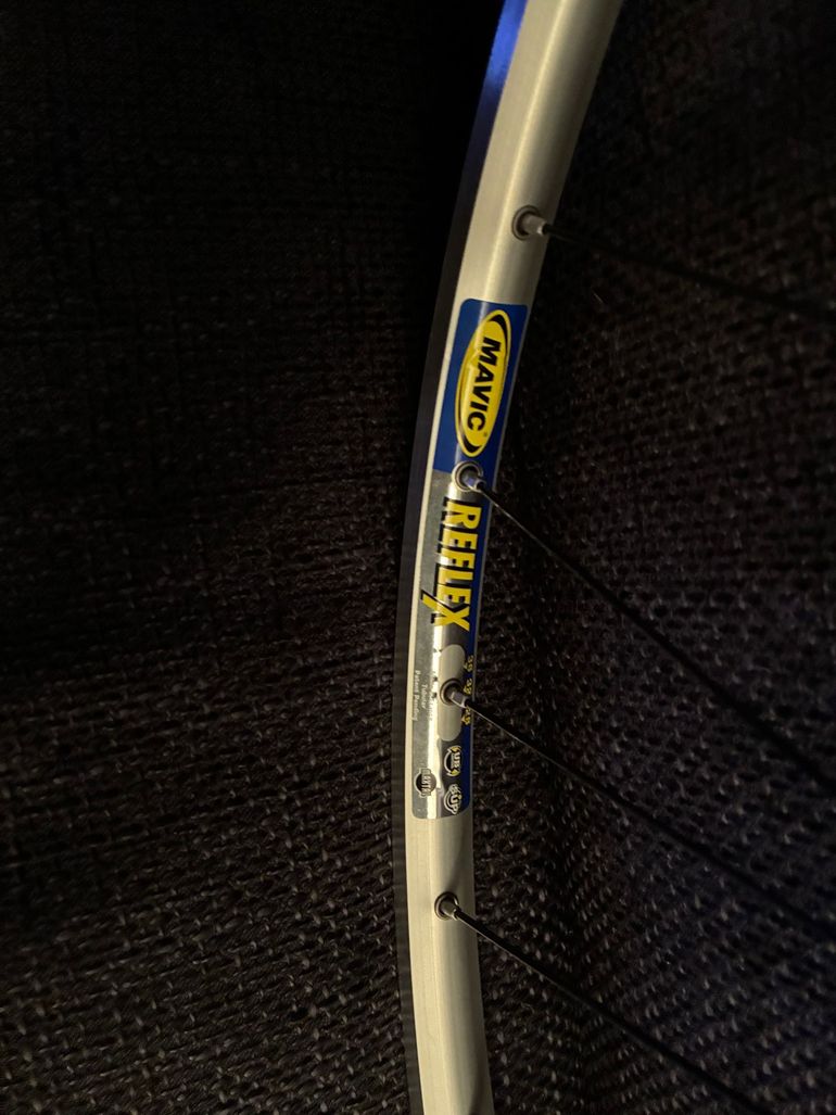Tweedehands Mavic Reflex DT240S wielset, nieuwe velgen spaken en nippels 2015 bike — afbeelding 6 van 6