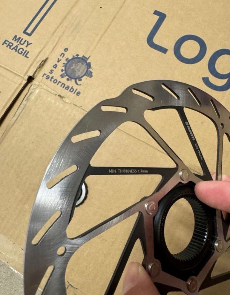 Used Sram disco  xx sl 180mm center look 2025 bike — image 3 of 4
