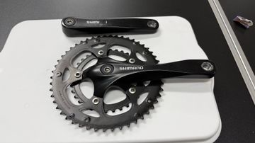 Brugt Shimano FC-RS200 crankset, 170mm, 50/34t Black 8-speed 2021 Drivetrain & Pedals