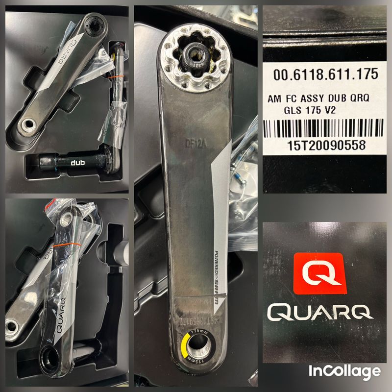 Gebrauchtes Sram guarnitura senza corone QUARK DUB 175 Drivetrain & Pedals